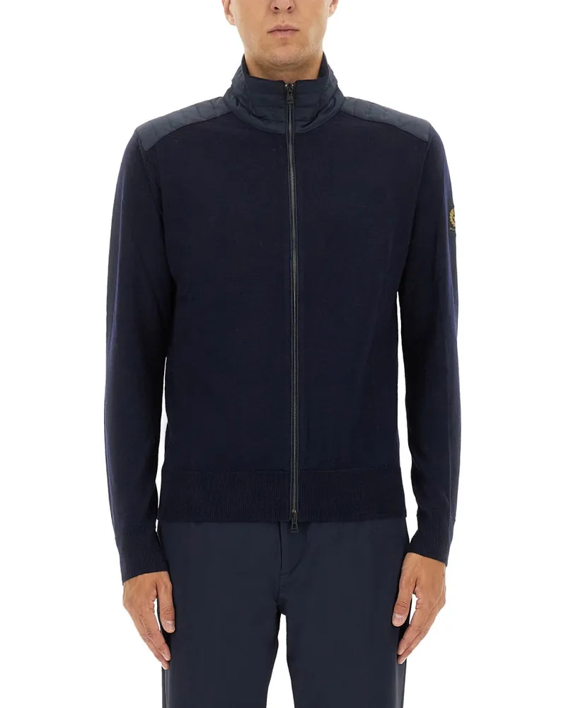 Belstaff Kelby" Cardigan mit Reißverschluss Blue