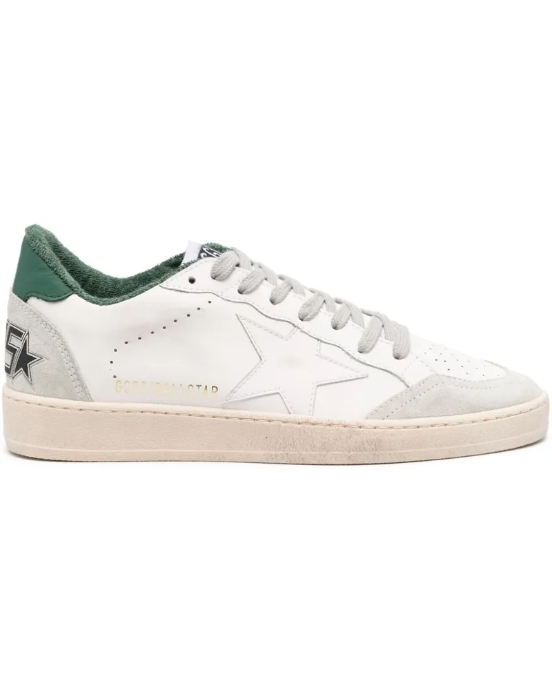 Golden Goose Golden Gänseballstar Leder -Turnschuhe Green