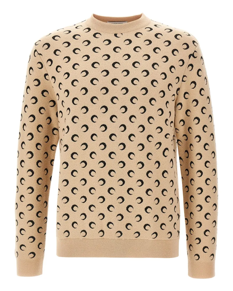 Marine Serre Moon' Pullover Beige