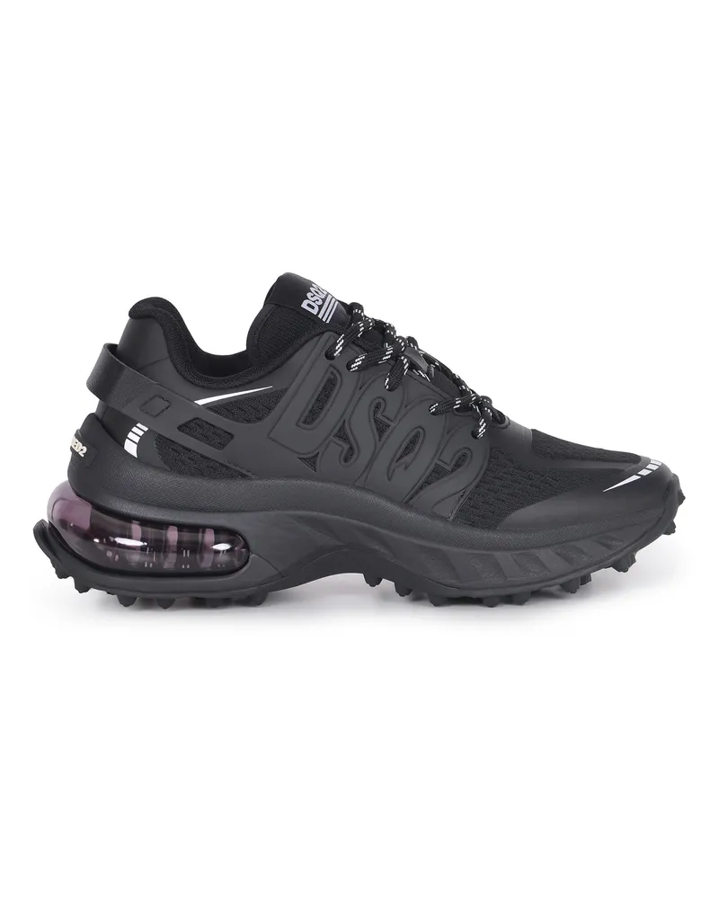 Dsquared2 Sneaker aus Leder gemacht Black