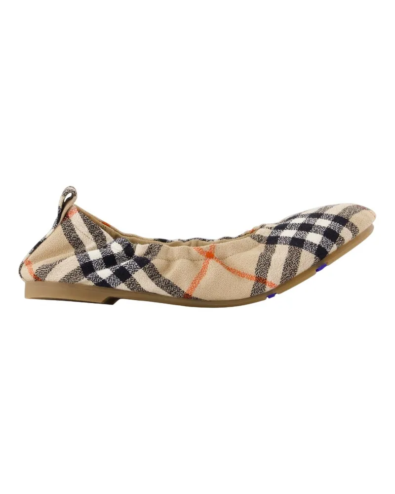Burberry Baby Ballerinas  Wool Beige Beige