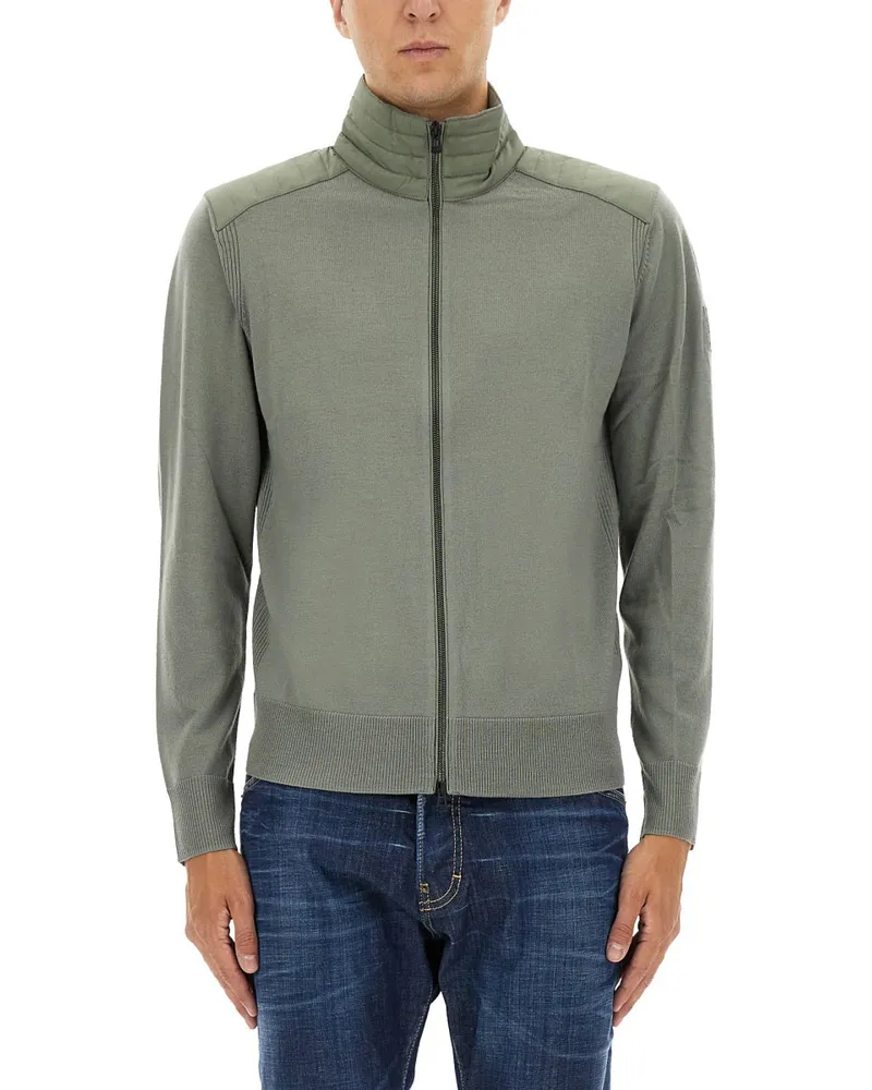 Belstaff Kelby" Cardigan mit Reißverschluss Green