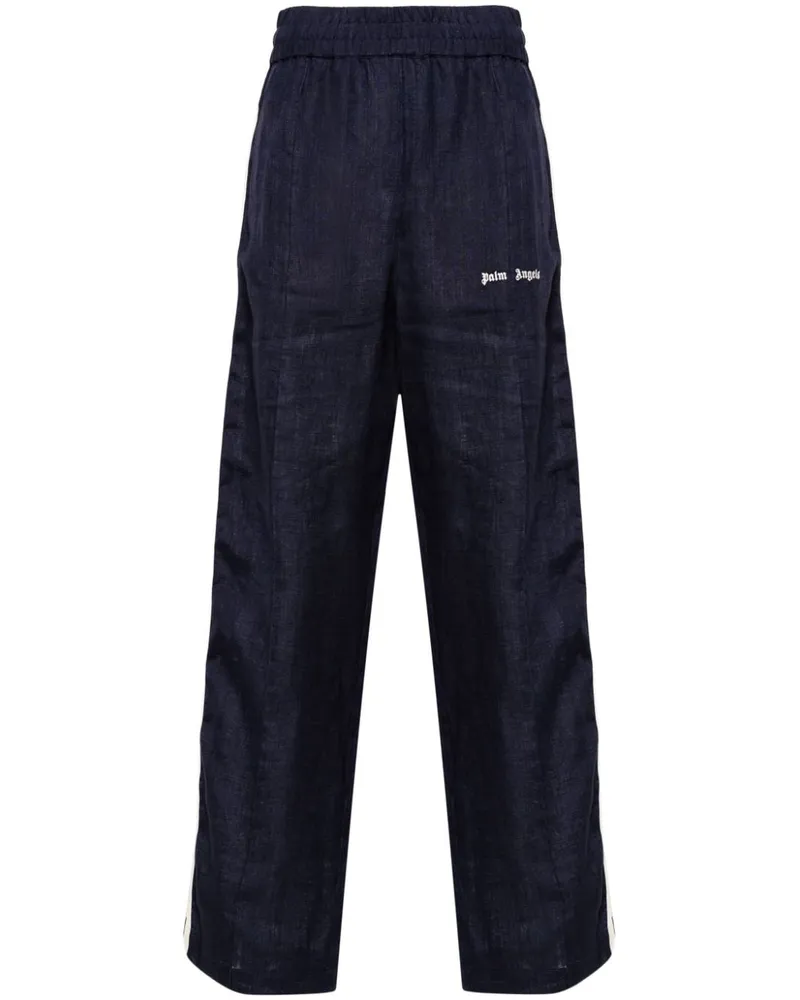 Palm Angels Logo Trackhosen Blue