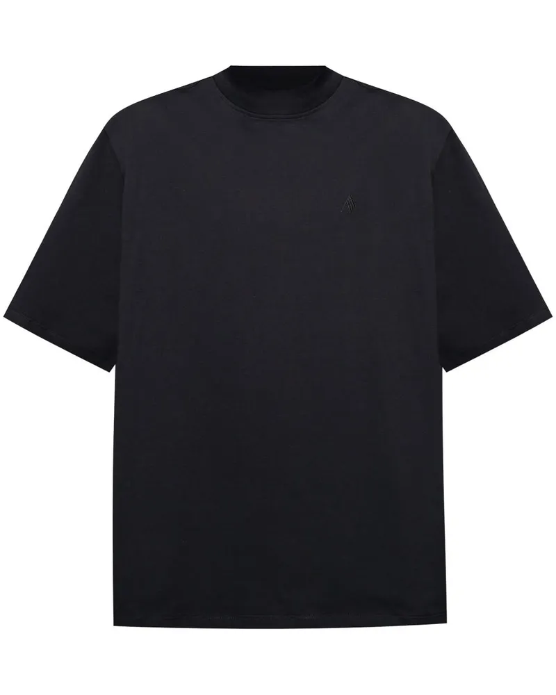 ATTICO Das Attico Logo Cotton T -Shirt Black