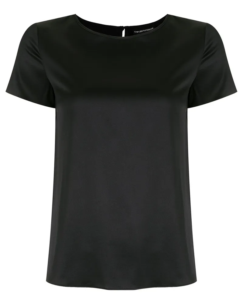 Emporio Armani Seidenoberteil Black