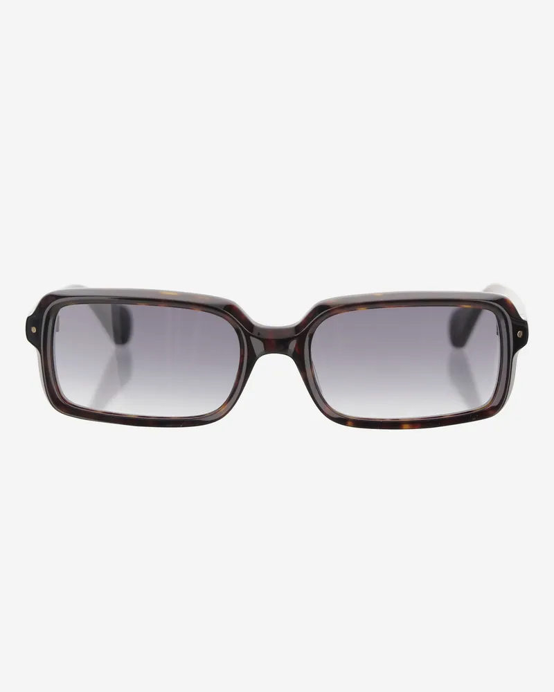 Carven quadratische Acetat -Sonnenbrille Red