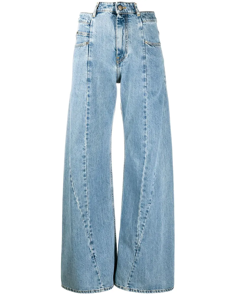 Maison Margiela Wide Leg Jeans Jeans Clear