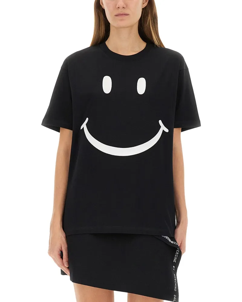 Moschino Smiley" T -Shirt Black