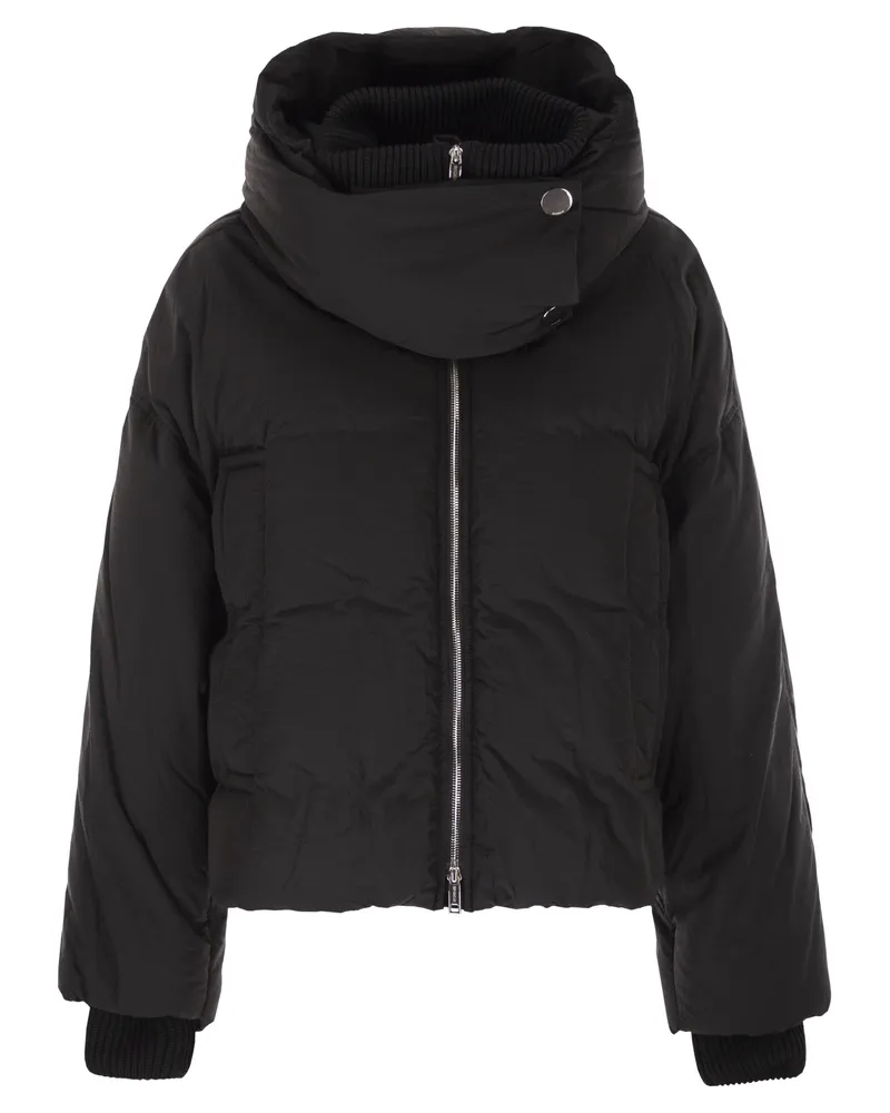 SPORTMAX Glizia kurze wasserabweisende Daunenjacke Black