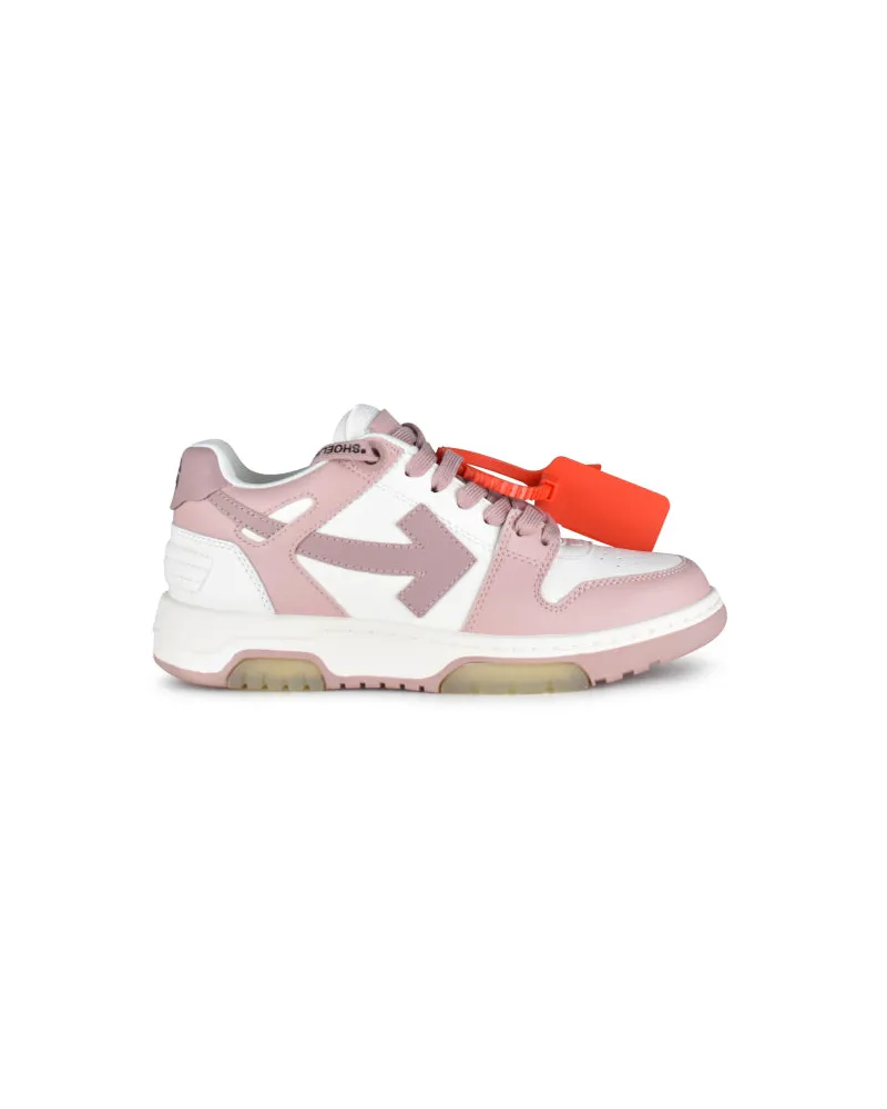 OFF-WHITE Aus weißer Sneaker aus dem Büro Pink