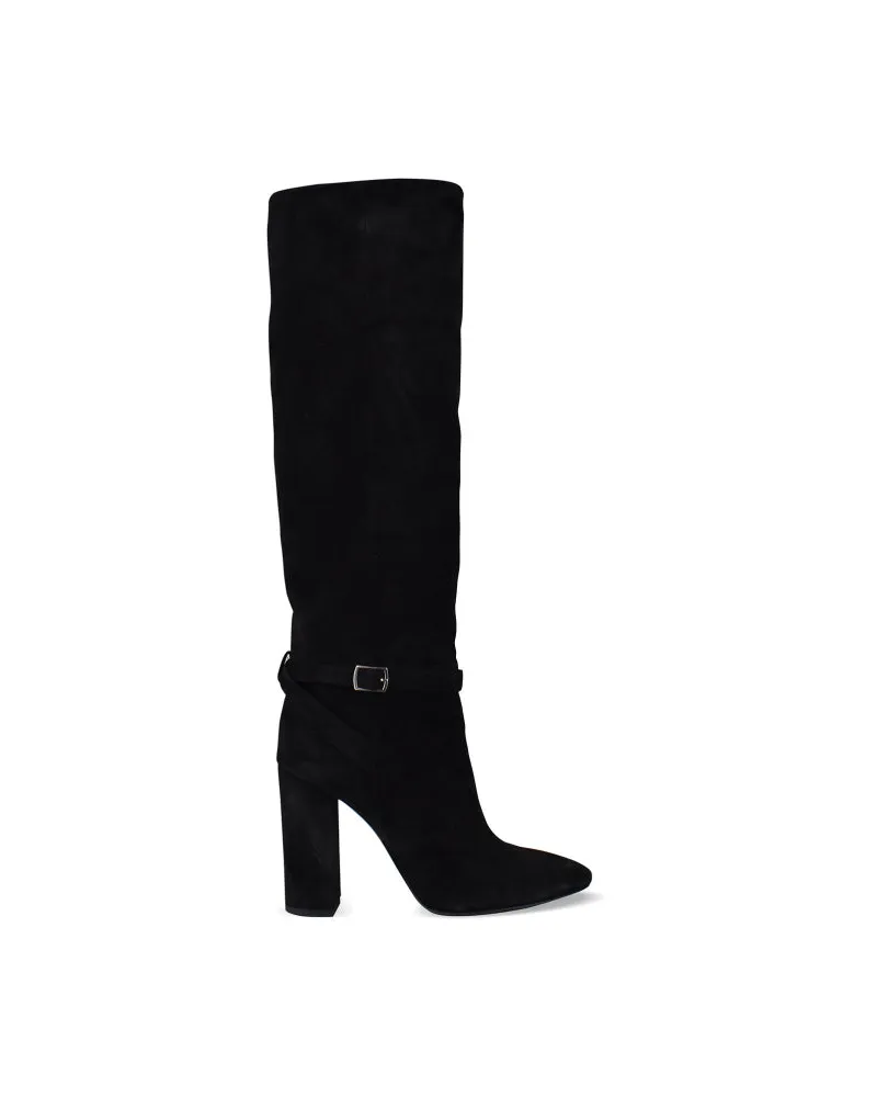 Saint Laurent Stiefel Black