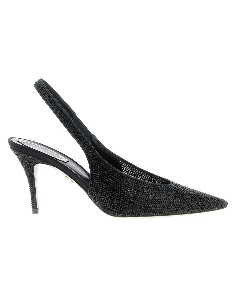 René Caovilla Jinny“ Slingback Black