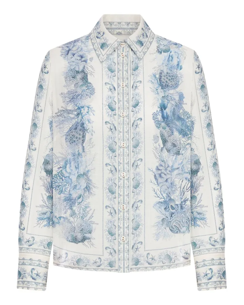 Zimmermann Wanderlust Baumwollhemd White