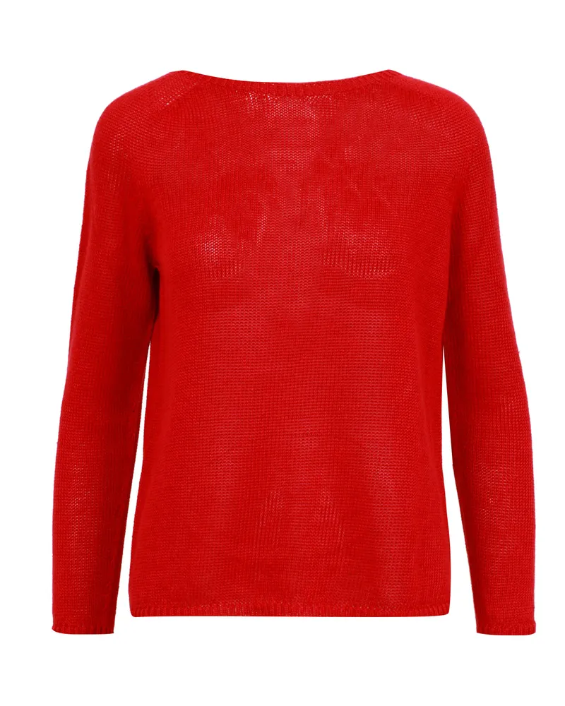 Max Mara Pullover rot Red