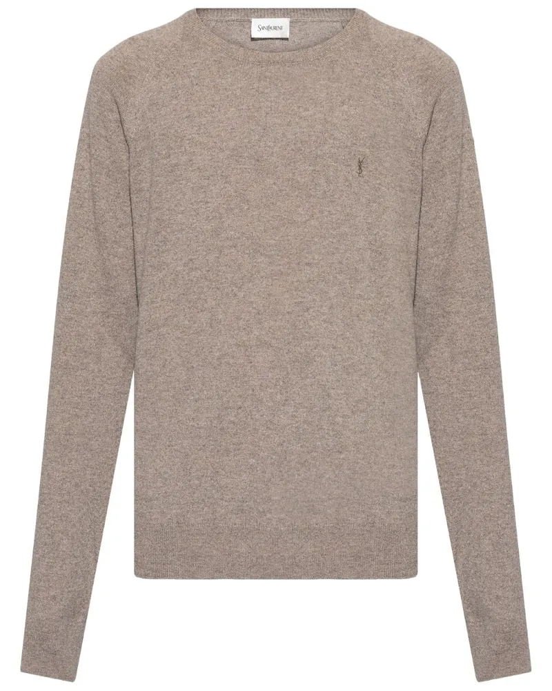Saint Laurent Cashmere Crewneck -Jumper Dove