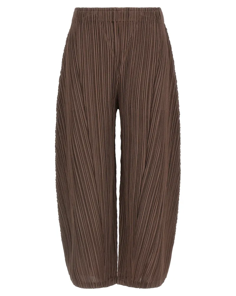 Issey Miyake Falten bitte Issey Miyake 'dickere Boden 2' Hosen Brown