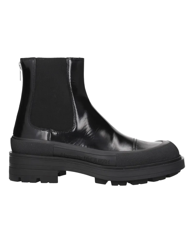 Alexander McQueen Männer 's Lederstiefel schwarz -