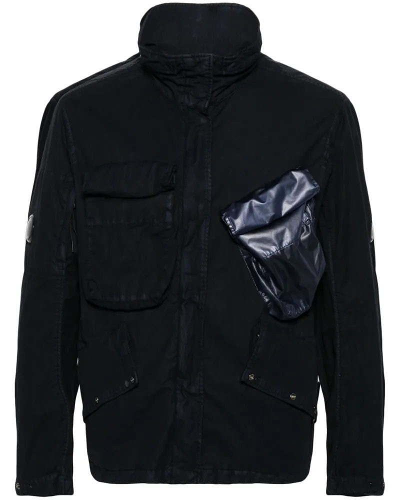 C.P. Company C.P. Firmenjacke mit hoher Nacken Blue