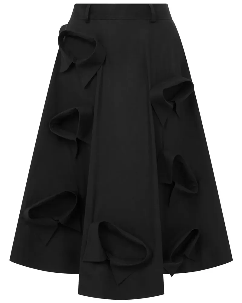 Moschino Midi -Rock mit Applikationen 555