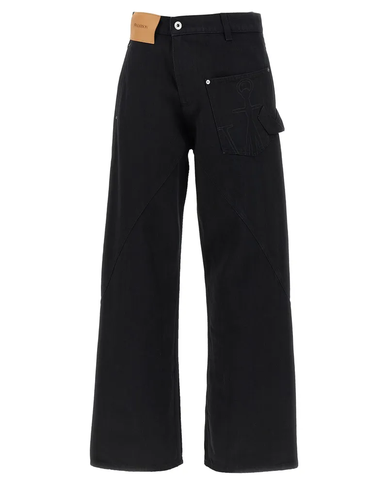 J.W.Anderson Twisted Workwear' Jeans Black