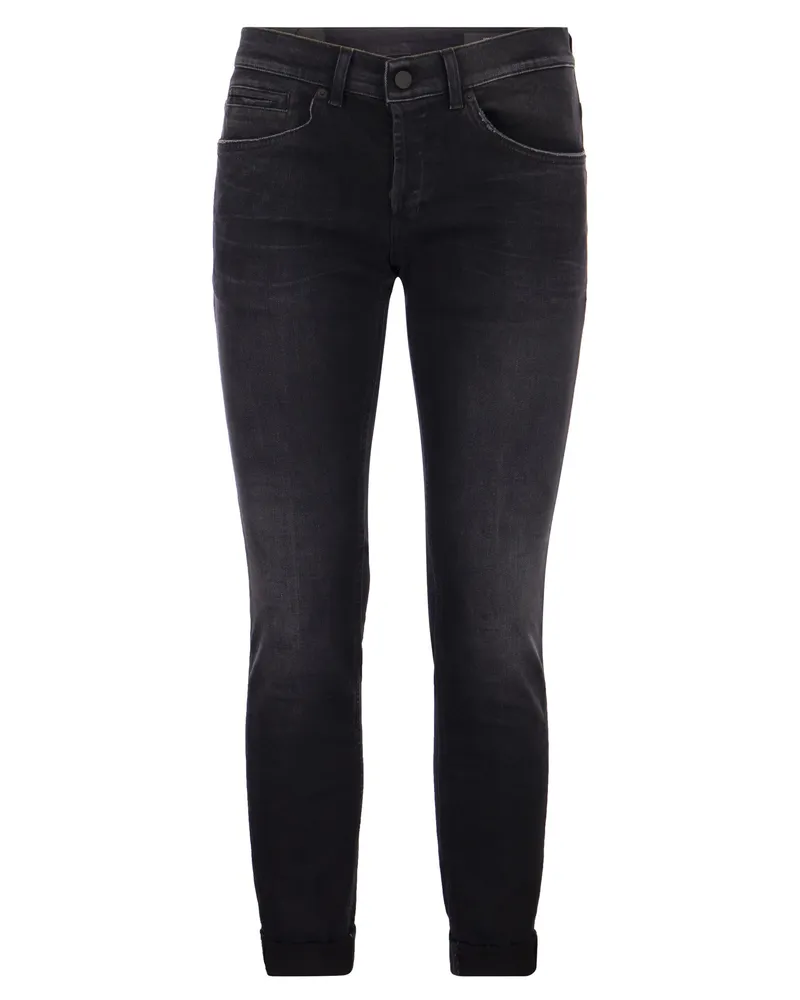 Dondup GEORGE Fünf Taschenjeans Schwarz