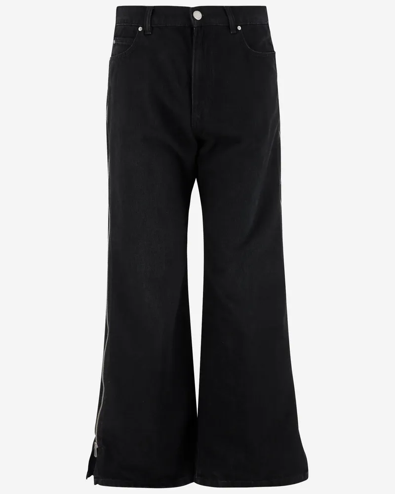 Pinko Cotton -Jeans mit Seitenstreifen Black