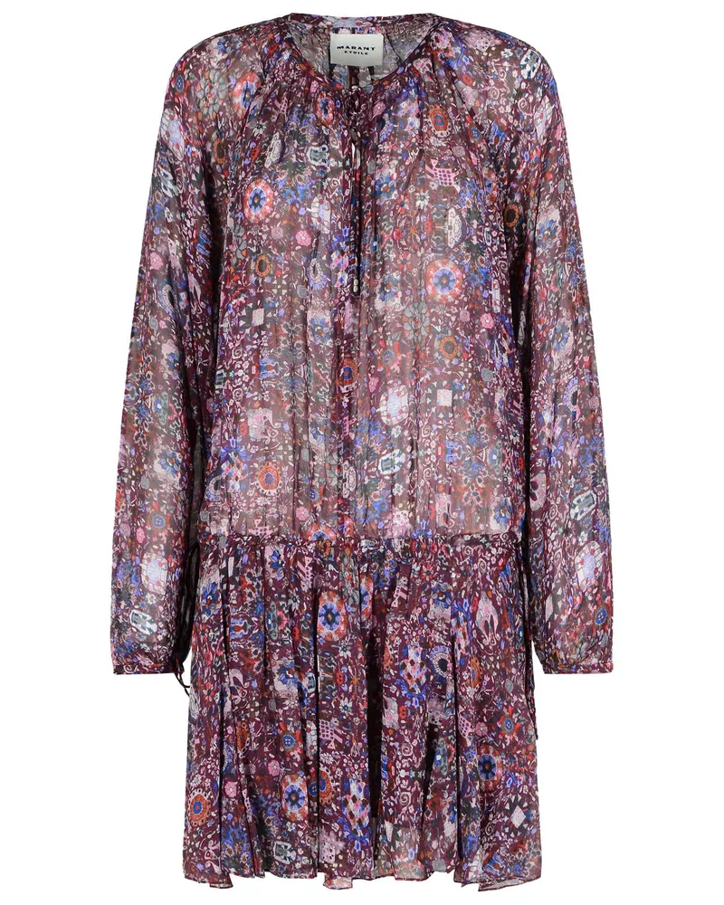 Étoile Isabel Marant Bess' Weinfarbe Viskose -Kleid Violet