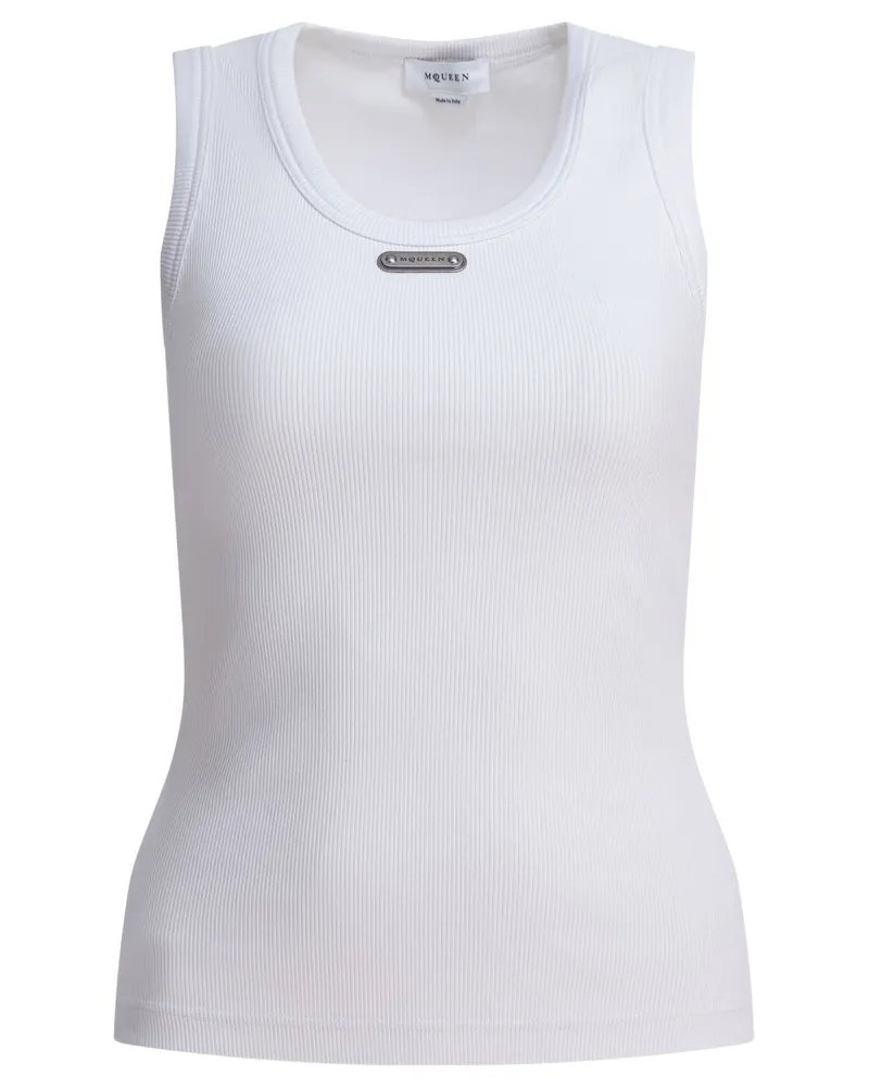 Alexander McQueen Alexander Mc Queen Cut & Sew Top White