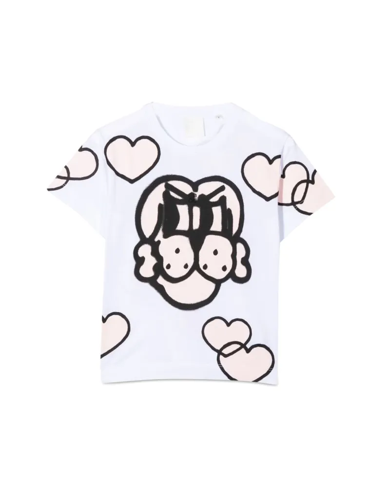 Givenchy Hearts T -Shirt White
