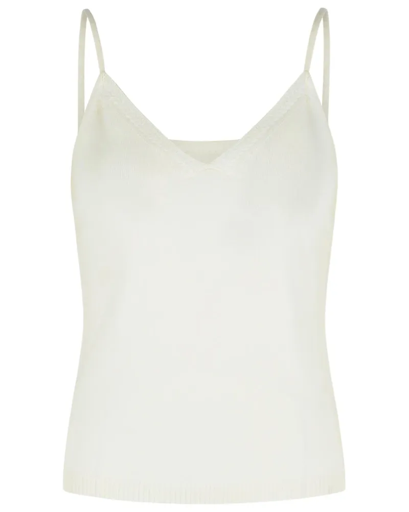 Lisa Yang Cremefarbenes Kaschmir-Tanktop „Nala“ von Cream