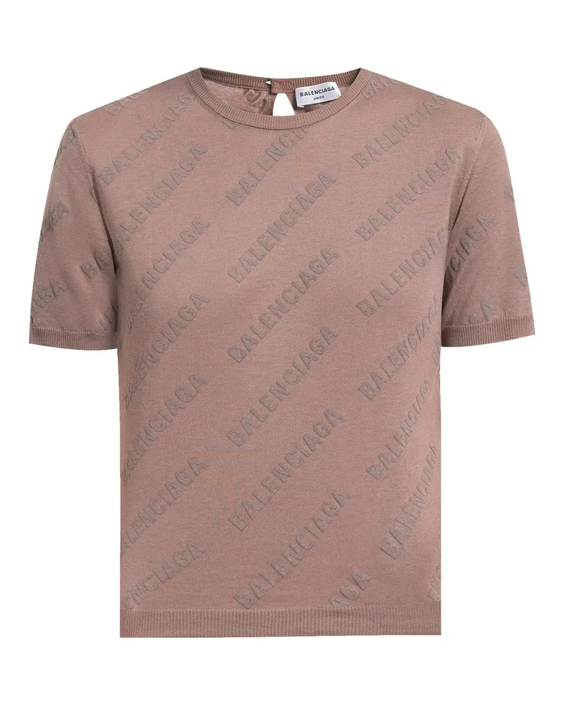 Balenciaga Strickoberteil Braun