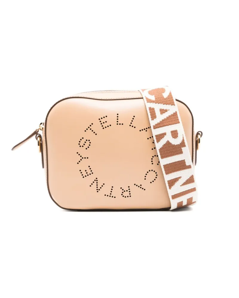 Stella McCartney Stella Logo kleine Kameratasche Beige