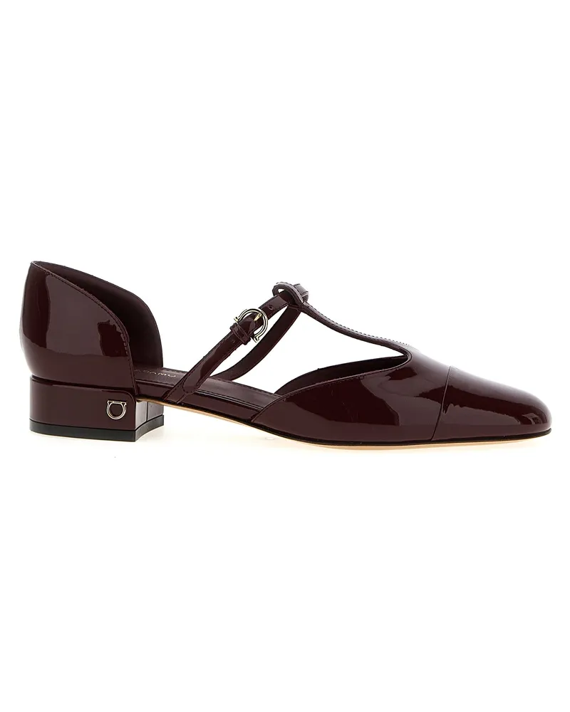 Ferragamo Linette' Ballet Flats Bordeaux