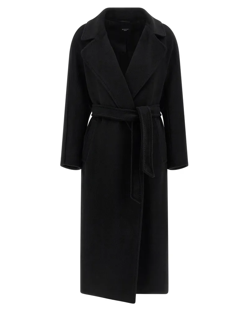 Max Mara Wochenende max Mara 'Tempera' Mantel Black