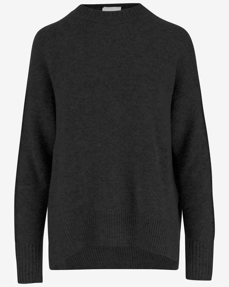 ALLUDE Gegen Kaschmirpullover anspielend Black