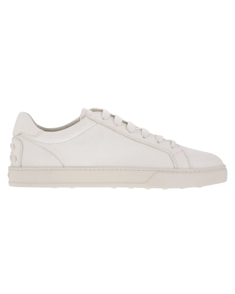 TOD'S Tod 's Hämmerte Ledertrainer White