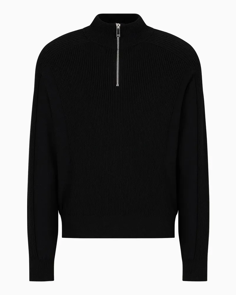 Armani Exchange Armani Austauschpullover schwarz Black