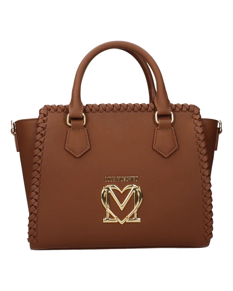 Moschino Damens Handtaschen Polyurethan Braun/Camel -