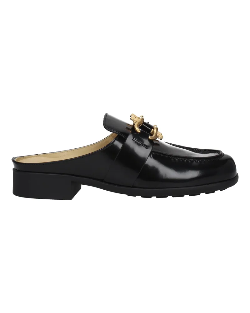 Bottega Veneta Damens Sandalen und Clogs aus schwarzem Leder -