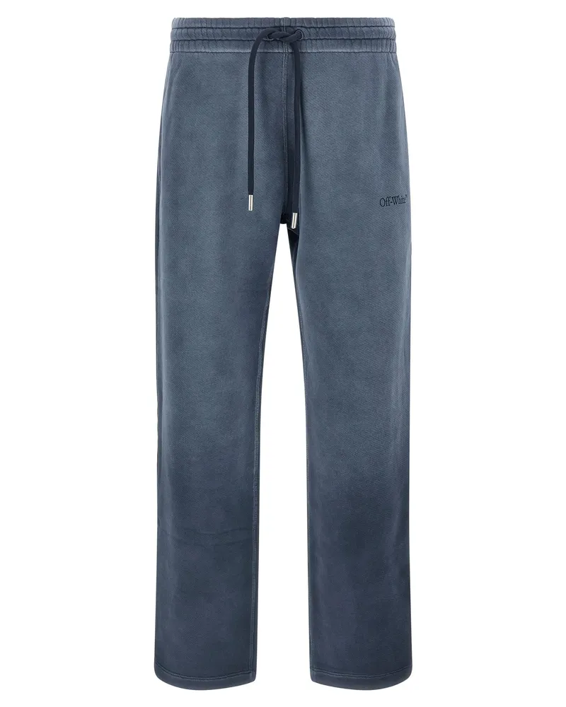 OFF-WHITE Cremefarbene „Laundry Diagonal Skate“-Hose Blue