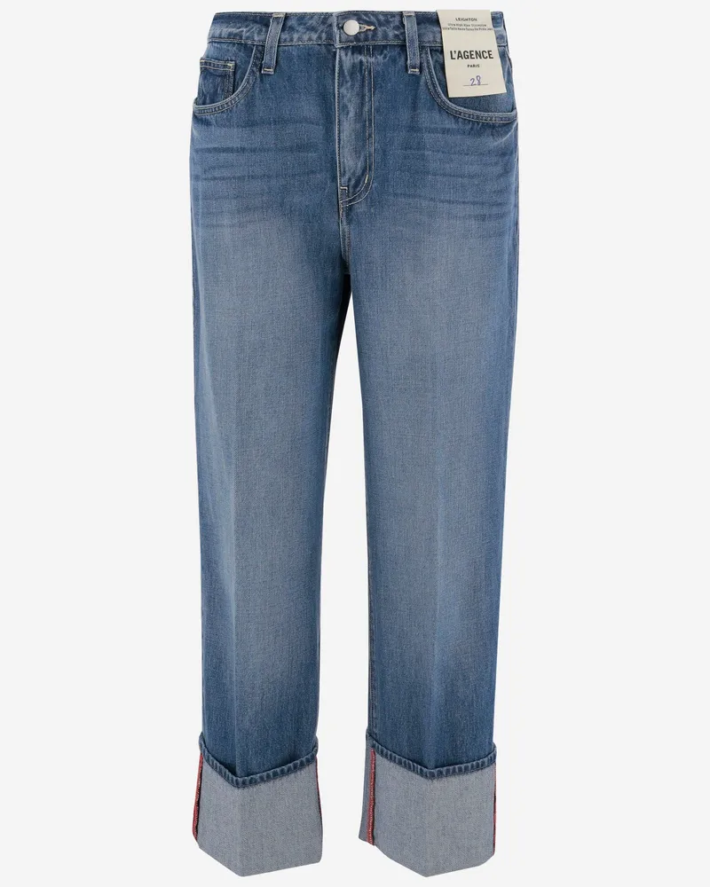 L'Agence Jeans Jeans mit Revers Denim