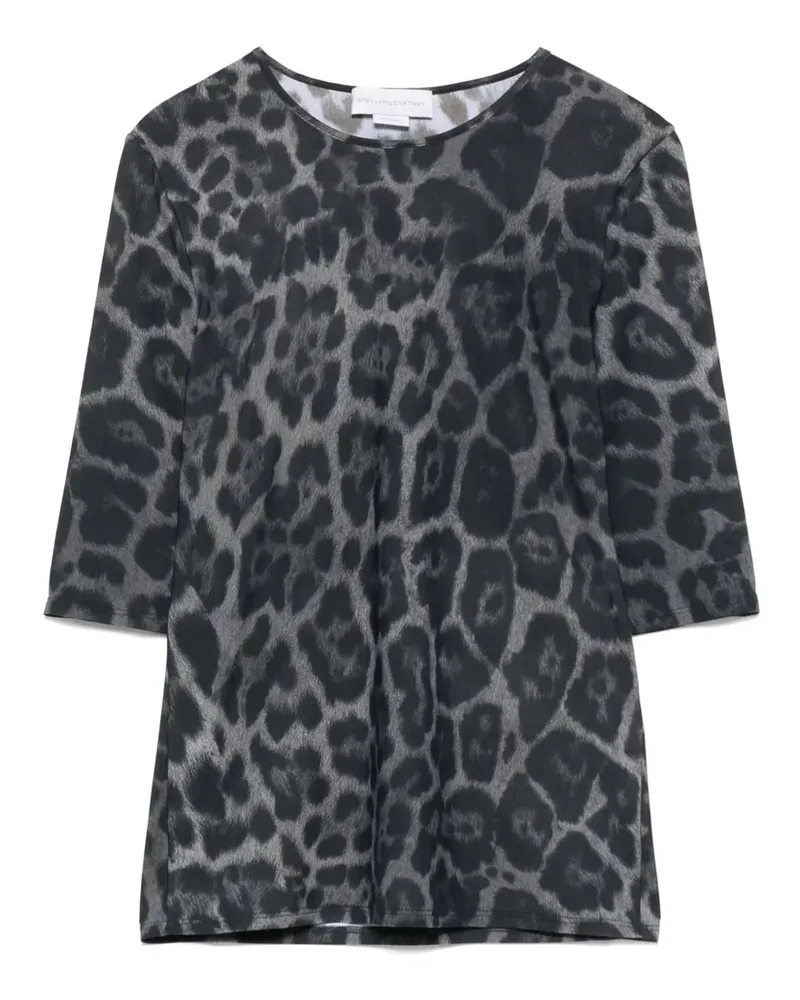 Stella McCartney Ash Grey Leopard Top 1230