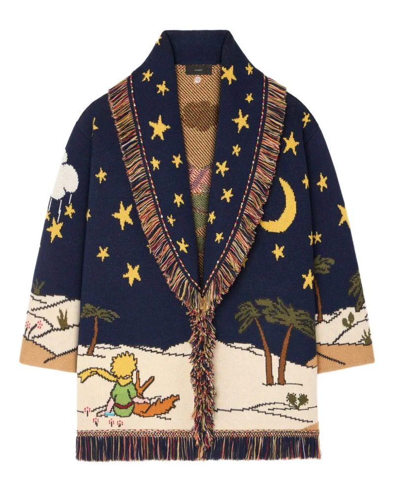 Alanui der kleine Prince Wool Cardigan Blue