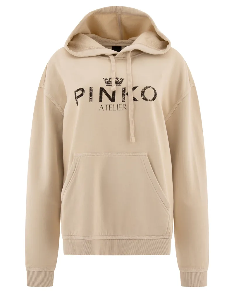 Pinko Bassani" Hoodie Beige