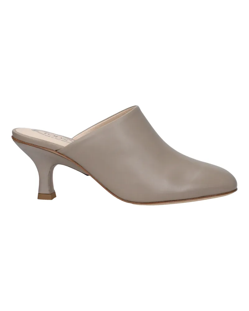 TOD'S Frauen's Sandalen Leder Grau/Staub -