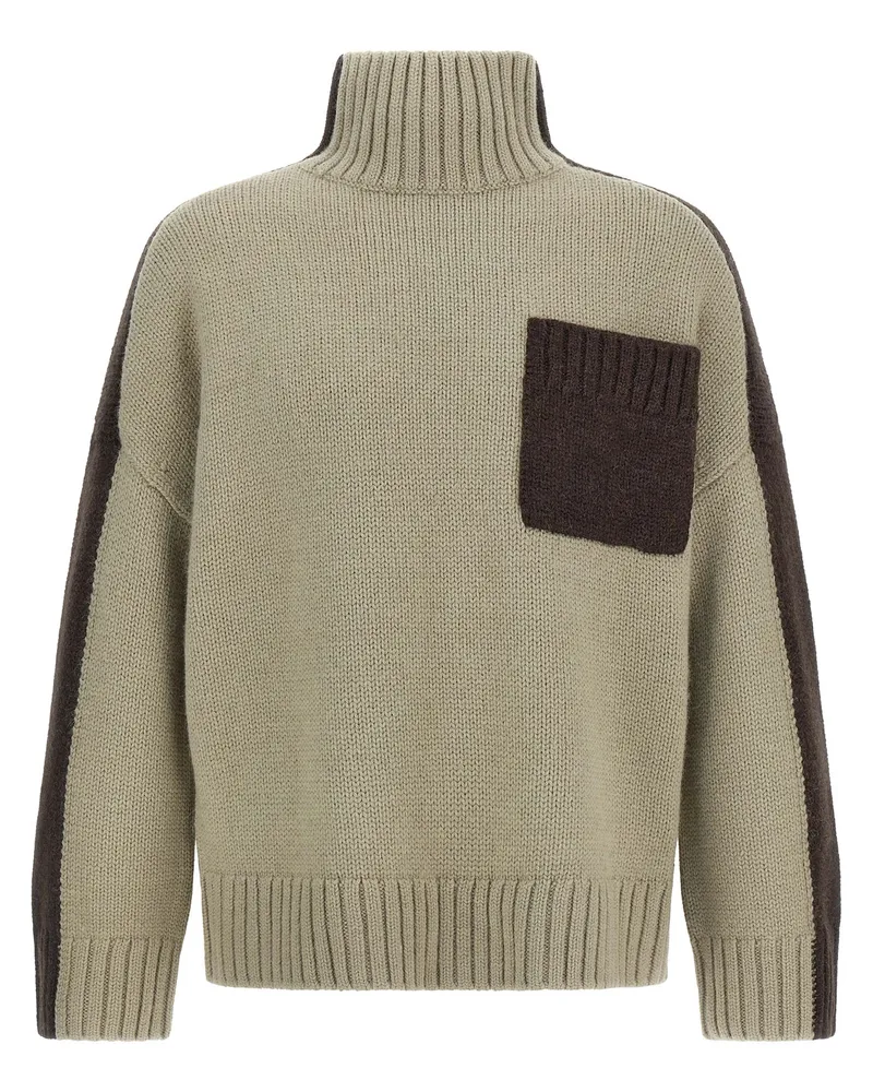 J.W.Anderson Two Tone Patch Pocket' Pullover Multicolor