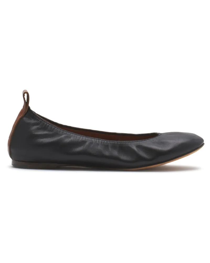 Lanvin Leder Ballerina Black