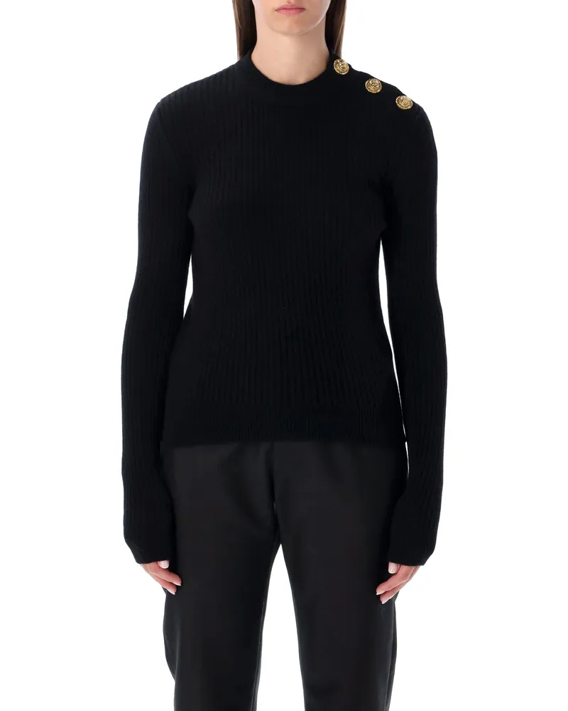 Balmain Pullover schwarz Black