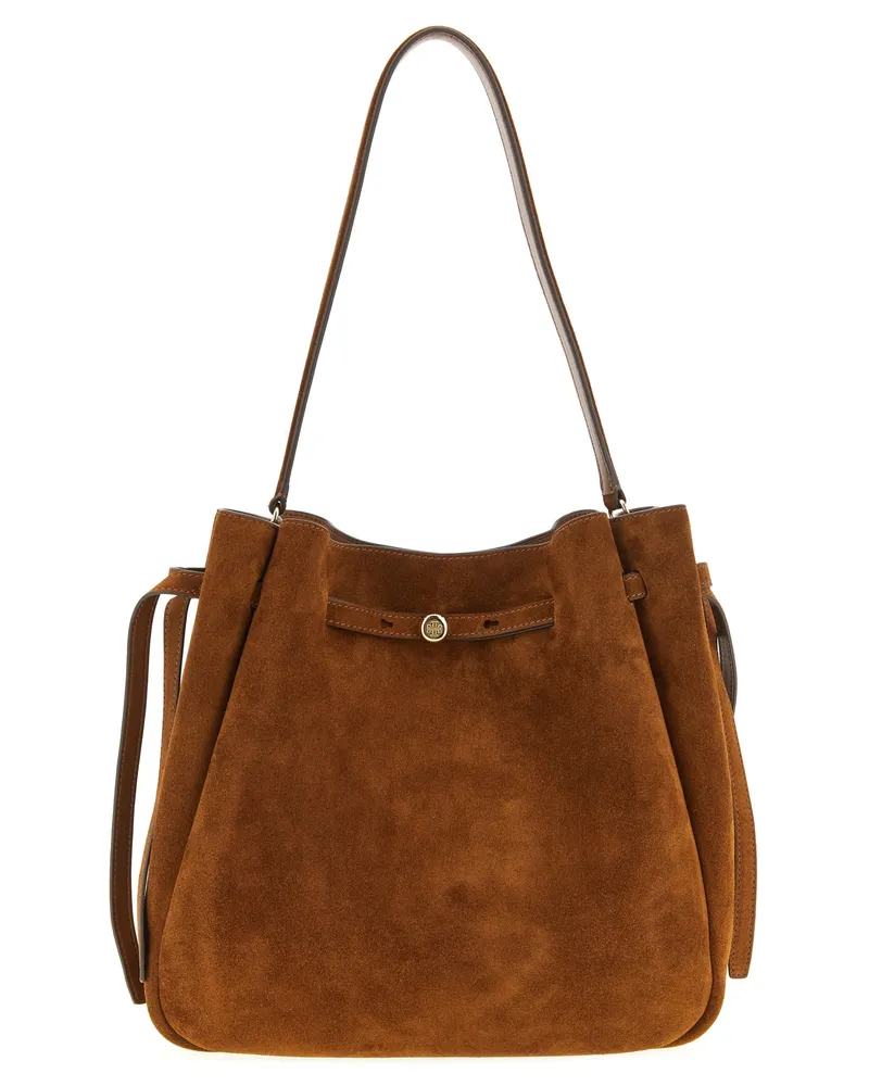 Tory Burch Romy“ Beuteltasche Brown