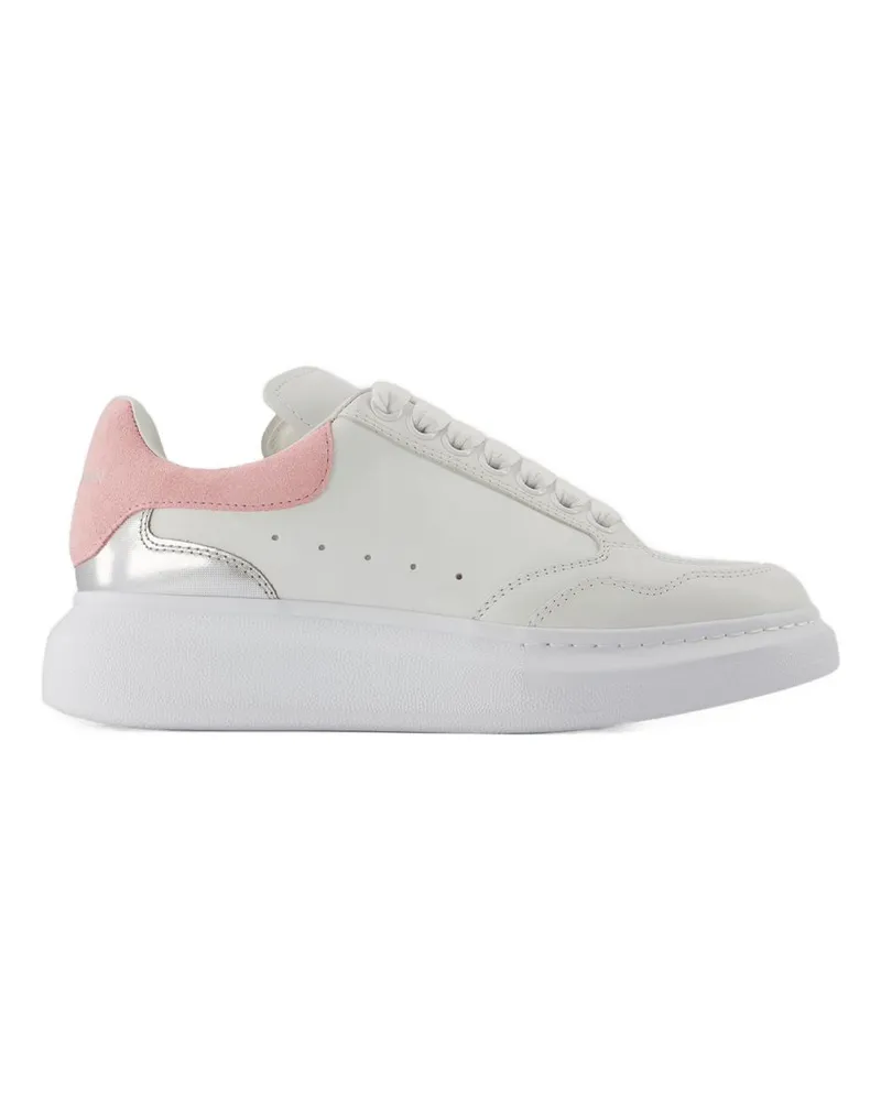 Alexander McQueen Übergroße Turnschuhe Alexander MC Queen Leder Weiß/Pink White